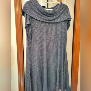 Torrid cowl neck gray dress